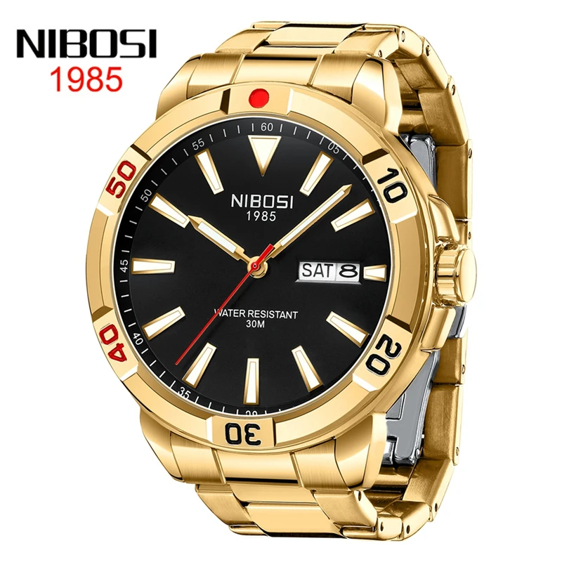NIBOSI Waterproof Man Wrist Watches Fashion Business Steel Band Quartz Clock Week and Date Display Men Watch Relogio Masculino
NIBOSI Waterproof Man Wrist Watches Fashion Business Steel Band Quartz Clock Week and Date Display Men Watch Relogio Masculino
