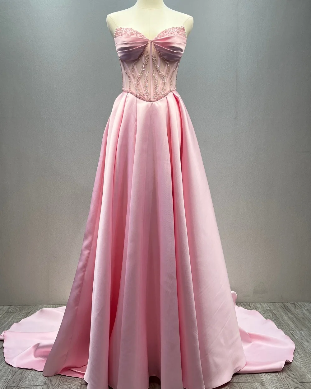 Customized Pastrol Pleat Beading Pearl A-line Sweetheart Long Dresses Bespoke Occasion Prom Exquisite Classic
Customized Pastrol Pleat Beading Pearl A-line Sweetheart Long Dresses Bespoke Occasion Prom Exquisite Classic