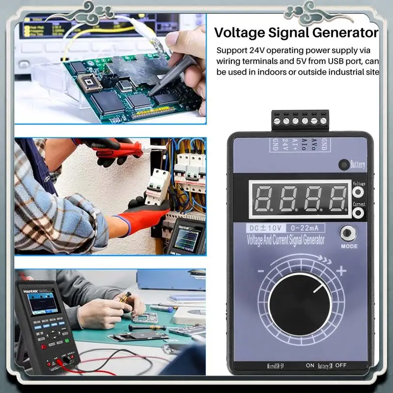 Premium Precision 4-20MA Current Voltage Signal Generator, Analog Simulator For PLC And Panel Debugging, Frequency Converter
Premium Precision 4-20MA Current Voltage Signal Generator, Analog Simulator For PLC And Panel Debugging, Frequency Converter