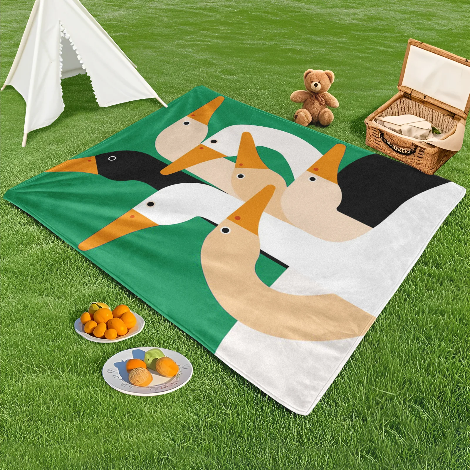 Duck Pattern Outdoor Blanket In Striking Green White And Black For Versatile Outdoor Use
Duck Pattern Outdoor Blanket In Striking Green White And Black For Versatile Outdoor Use