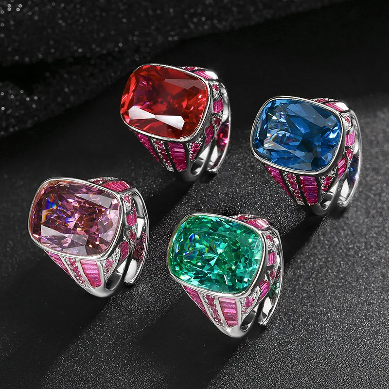 Stunning Luxury Adjustable Cushion Shaped Square Green Blue Gemstone Ring for Women Jewelry Wedding Anniversary Accessories Gift
Stunning Luxury Adjustable Cushion Shaped Square Green Blue Gemstone Ring for Women Jewelry Wedding Anniversary Accessories Gift