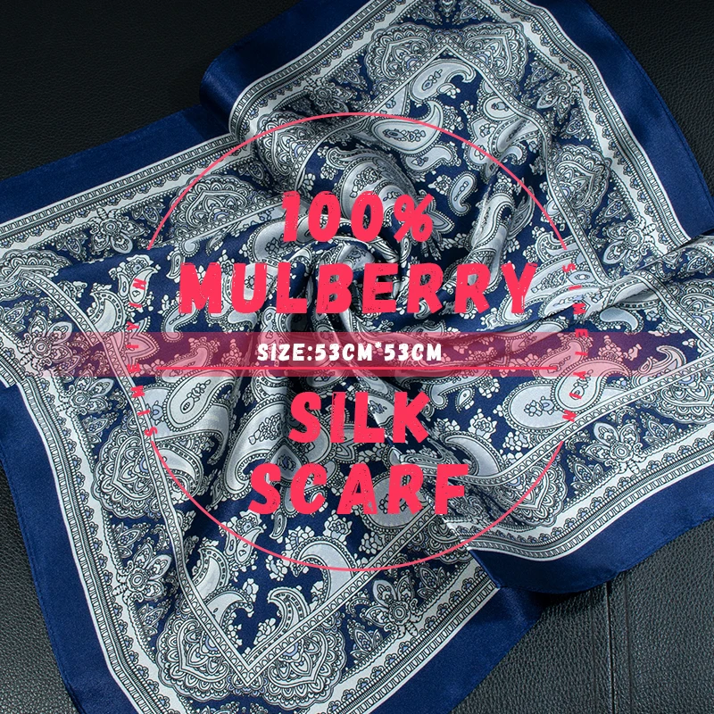 100% Mulberry Silk Scarf 53x53cm Blue Retro Exquisite Printed Square Neck Scarf Headscarf Women's Elegant Scarf
100% Mulberry Silk Scarf 53x53cm Blue Retro Exquisite Printed Square Neck Scarf Headscarf Women's Elegant Scarf