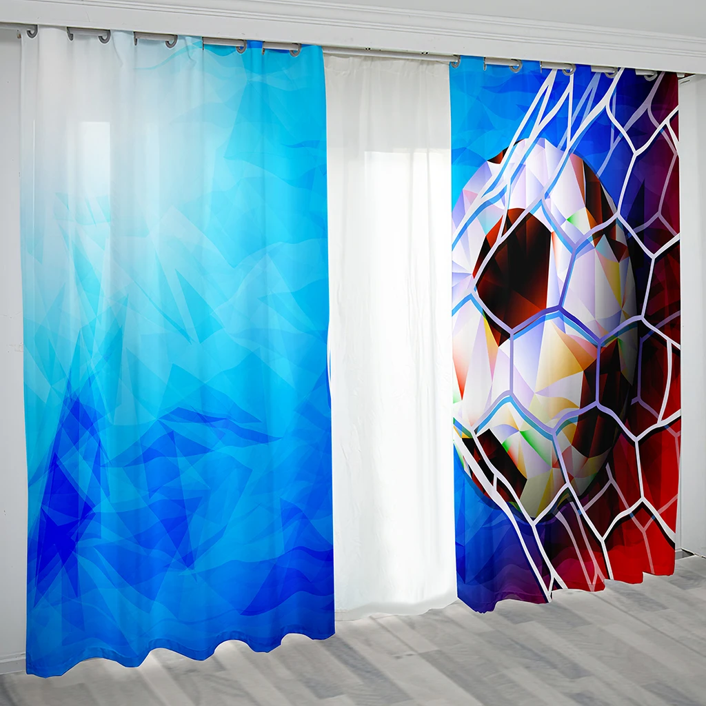 3D Print Colorful Blackout Curtain for Kids, Cool Soccer Ball, Football Sport, Thin Semi Shading, Children Bedroom, Living
3D Print Colorful Blackout Curtain for Kids, Cool Soccer Ball, Football Sport, Thin Semi Shading, Children Bedroom, Living