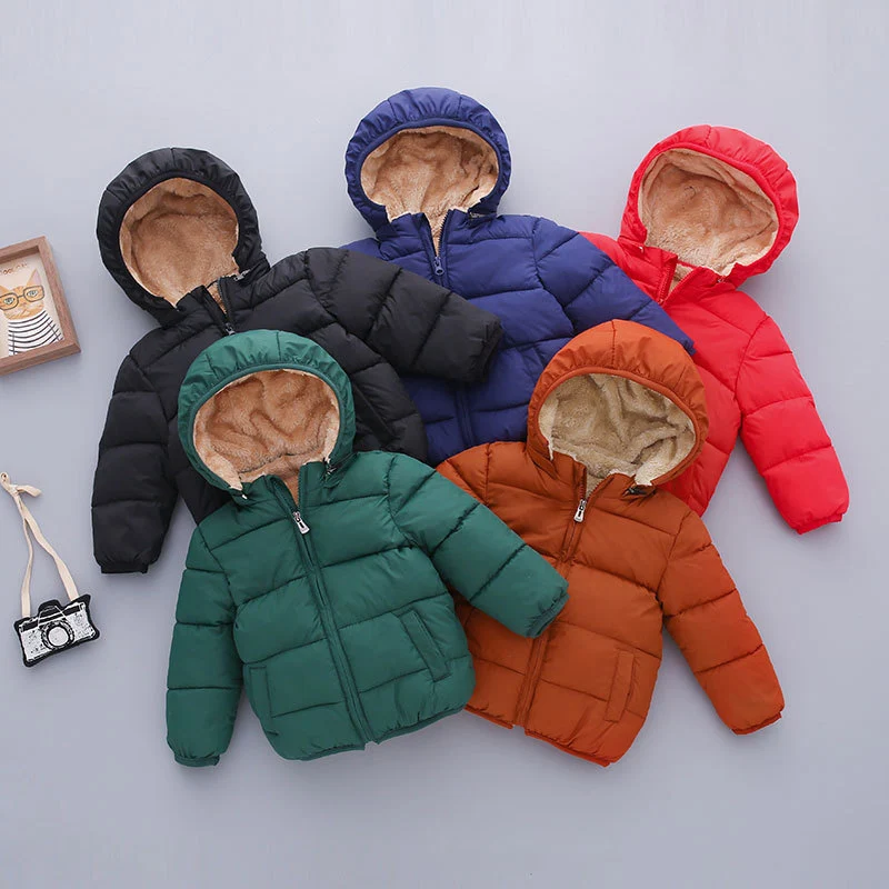 Children Hooded Plush Coat Winter Kids Fleece Jacket Boys Warm Solid Down Toddler Plush Warm Outerwear Children Clothes For 1-6y
Children Hooded Plush Coat Winter Kids Fleece Jacket Boys Warm Solid Down Toddler Plush Warm Outerwear Children Clothes For 1-6y