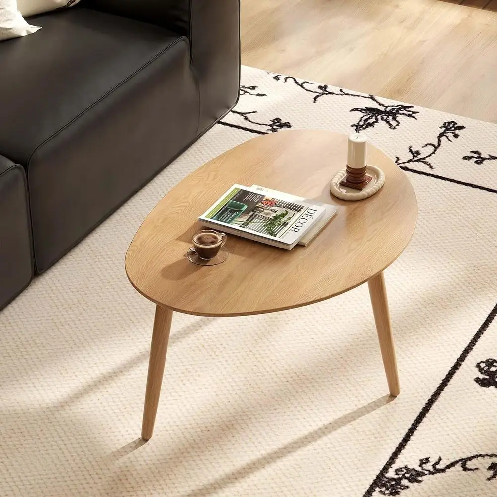 Solid Oak Wood Small Oval Coffee Table for Living Room, 25.59x17.51x19.68, Original Wood Finish
Solid Oak Wood Small Oval Coffee Table for Living Room, 25.59x17.51x19.68, Original Wood Finish
