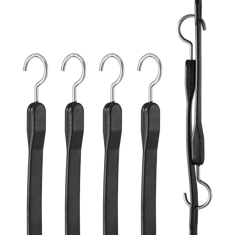 4 Pcs Flat Bungee Cord Set 20 mm Heavy Duty Bungee Straps with S-Hook 40"
4 Pcs Flat Bungee Cord Set 20 mm Heavy Duty Bungee Straps with S-Hook 40"