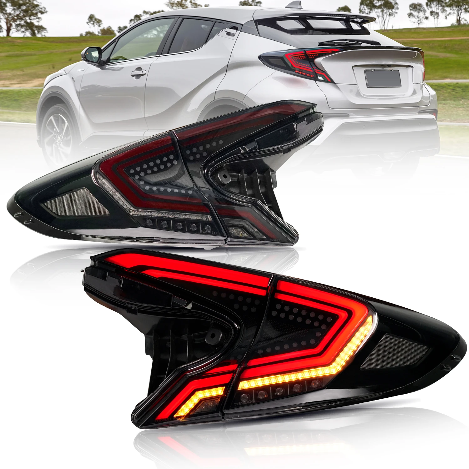 Archaic LED Rear Lamp for C-HR Led Taillights 2016-up with DRL+Brake+Park+Signal Lights forToyota CHR Taillamp
Archaic LED Rear Lamp for C-HR Led Taillights 2016-up with DRL+Brake+Park+Signal Lights forToyota CHR Taillamp