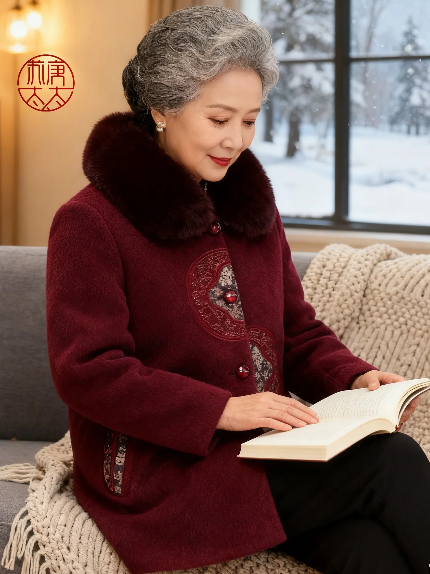 Thiened Fce Lined Woolen Coat for ly Women Winter Faion Outerwear andmother Sle Long Pants Button Closure
Thiened Fce Lined Woolen Coat for ly Women Winter Faion Outerwear andmother Sle Long Pants Button Closure