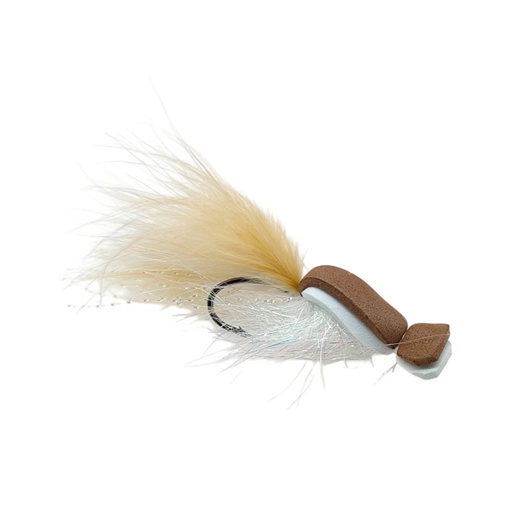 Hand Tied Floating Foam Popper Lure for Trout Sea Bass Saltwater Fishing with Action and Underwater Flash Attraction
Hand Tied Floating Foam Popper Lure for Trout Sea Bass Saltwater Fishing with Action and Underwater Flash Attraction