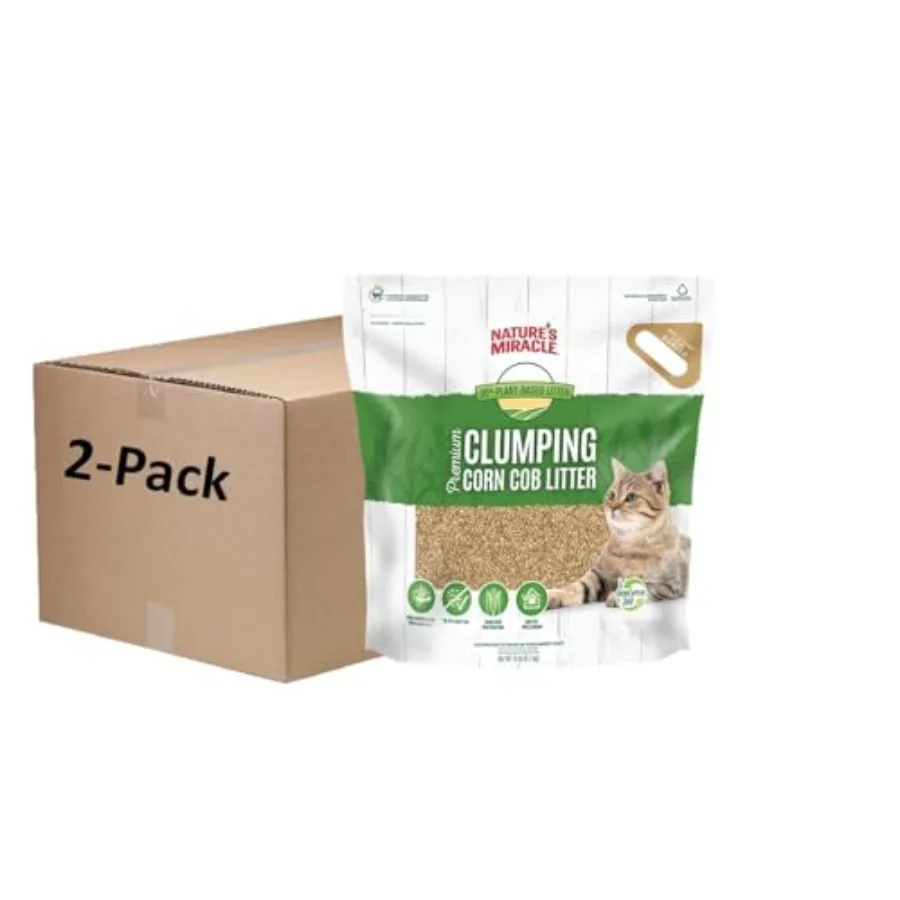 Premium Clumping Corn Cob Litter Tough Odor Bio-Enzymatic Formula Dust Free 2 pack
Premium Clumping Corn Cob Litter Tough Odor Bio-Enzymatic Formula Dust Free 2 pack