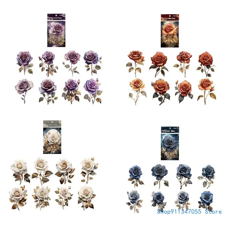 8pcs Rose Decals for Adding Color to Scrapbooks Bedroom Classroom Wedding Drop shipping
8pcs Rose Decals for Adding Color to Scrapbooks Bedroom Classroom Wedding Drop shipping