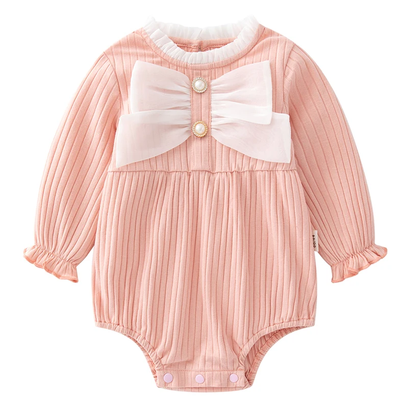 Spring Summer Infant Girl Clothes Korean Cute Pink Princess Bow Long Sleeve Cotton Bodysuits Jumpsuit Baby Newborn Items BC1547
Spring Summer Infant Girl Clothes Korean Cute Pink Princess Bow Long Sleeve Cotton Bodysuits Jumpsuit Baby Newborn Items BC1547