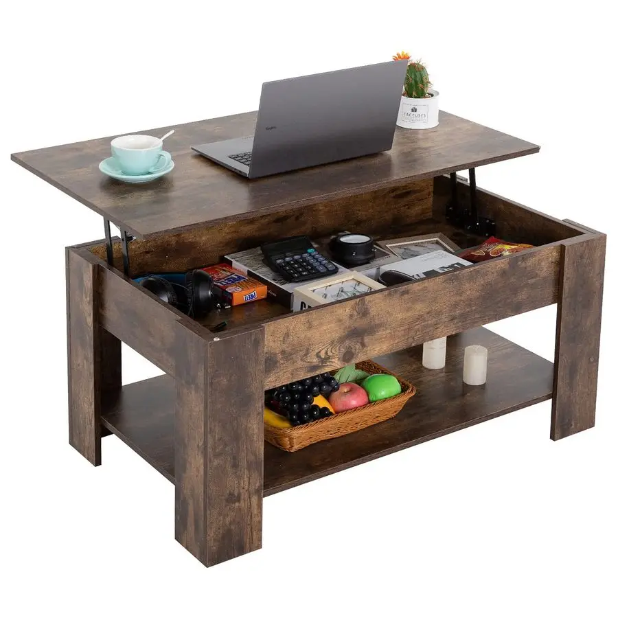 Lift Top Coffee Table with Hidden Compartment and Storage Shelf Wooden Lift Tabletop for Home Living Room Reception Room Office
Lift Top Coffee Table with Hidden Compartment and Storage Shelf Wooden Lift Tabletop for Home Living Room Reception Room Office