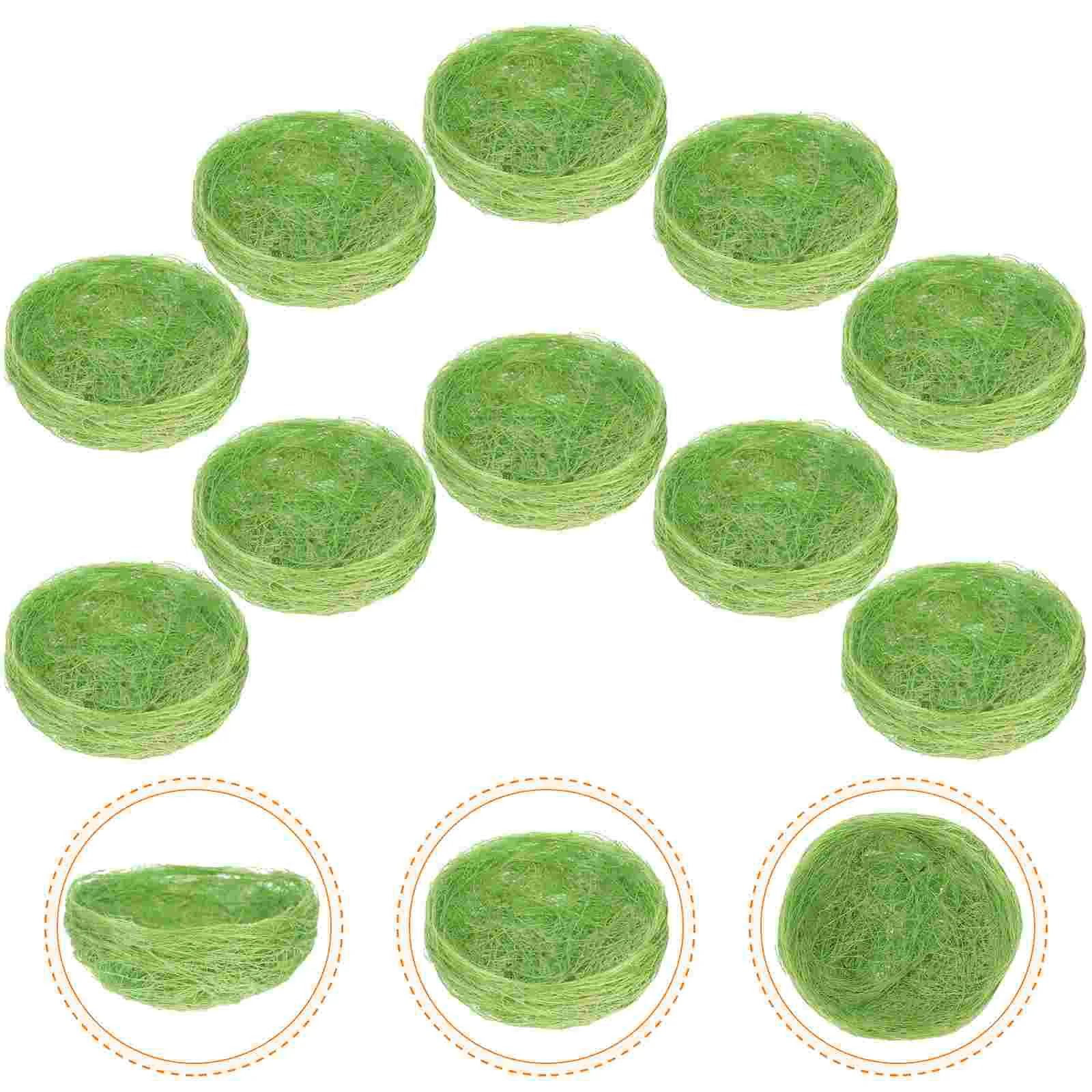 10 Pcs Simulated Bird's Nest Micro Landscape Decor Breeding Decorate Small Prop Parakeet Numb for Crafts Photography Props Fake
10 Pcs Simulated Bird's Nest Micro Landscape Decor Breeding Decorate Small Prop Parakeet Numb for Crafts Photography Props Fake