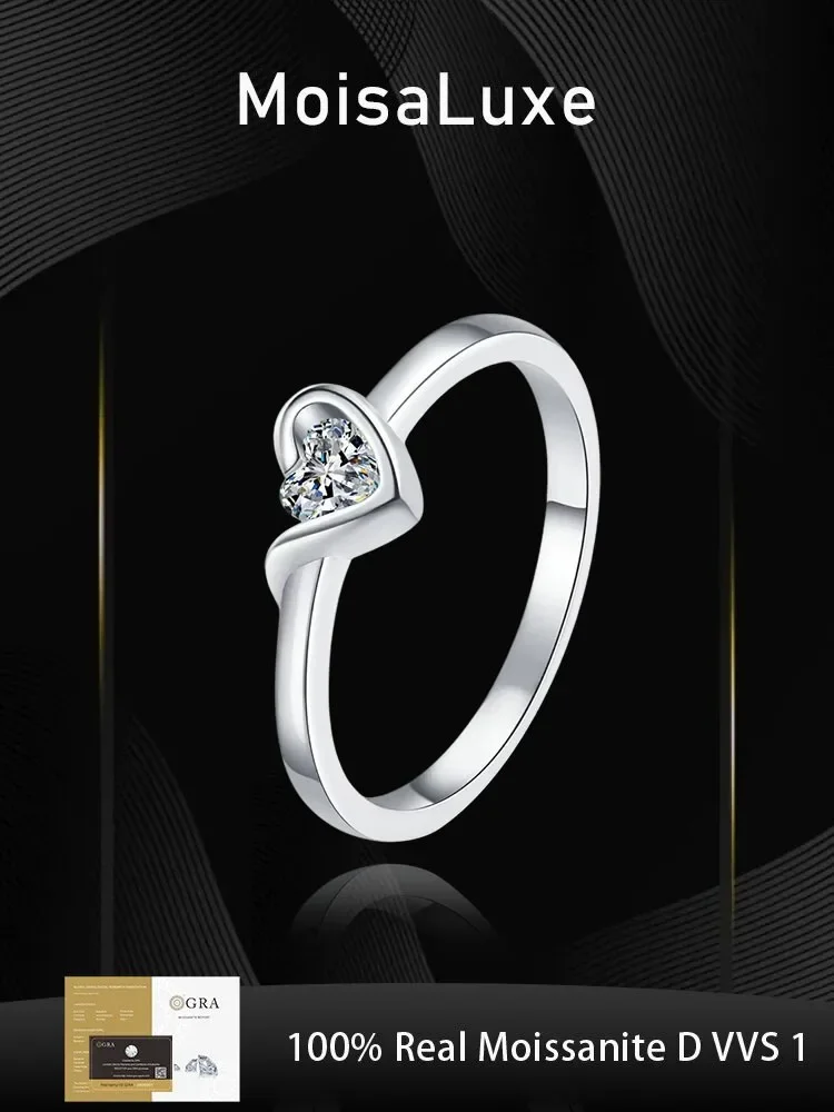 925 sterling silver moissanite ring women's fashion simple and atmospheric daily temperament fine jewelry with GRA certificate
925 sterling silver moissanite ring women's fashion simple and atmospheric daily temperament fine jewelry with GRA certificate