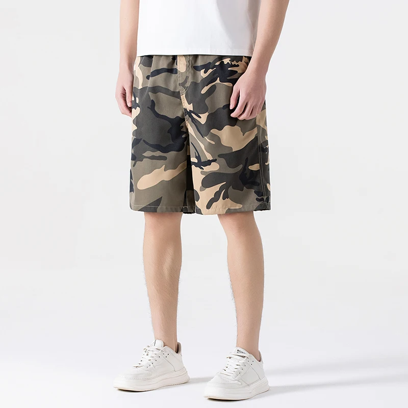 Mens Camo Shorts Outdoor Leisure Camouflage Comfortable Shorts Men Elastic Waist Loose Straight High-Quality Design Shorts 585
Mens Camo Shorts Outdoor Leisure Camouflage Comfortable Shorts Men Elastic Waist Loose Straight High-Quality Design Shorts 585