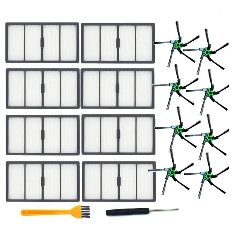 A24F-Сменный фильтр Hepa и боковая щетка, совместимая с Irobot Roomba S9 S9+, 8, фильтр, 8 запасных частей для боковой щетки
A24F-Сменный фильтр Hepa и боковая щетка, совместимая с Irobot Roomba S9 S9+, 8, фильтр, 8 запасных частей для боковой щетки