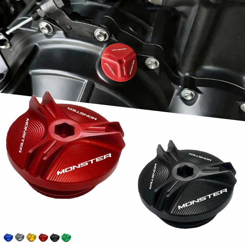 Moto engine oil cap bolts fuel filler cap protection accessories For Ducati Monster 937 950 SP Monster 821 1200 S 696 795 797
Moto engine oil cap bolts fuel filler cap protection accessories For Ducati Monster 937 950 SP Monster 821 1200 S 696 795 797