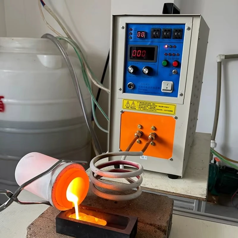 15KW-60KW High-Frequency Induction Heating Machine 220V Small Metal Smelting Furnace For Copper Gold Silver Refining And Casting
15KW-60KW High-Frequency Induction Heating Machine 220V Small Metal Smelting Furnace For Copper Gold Silver Refining And Casting