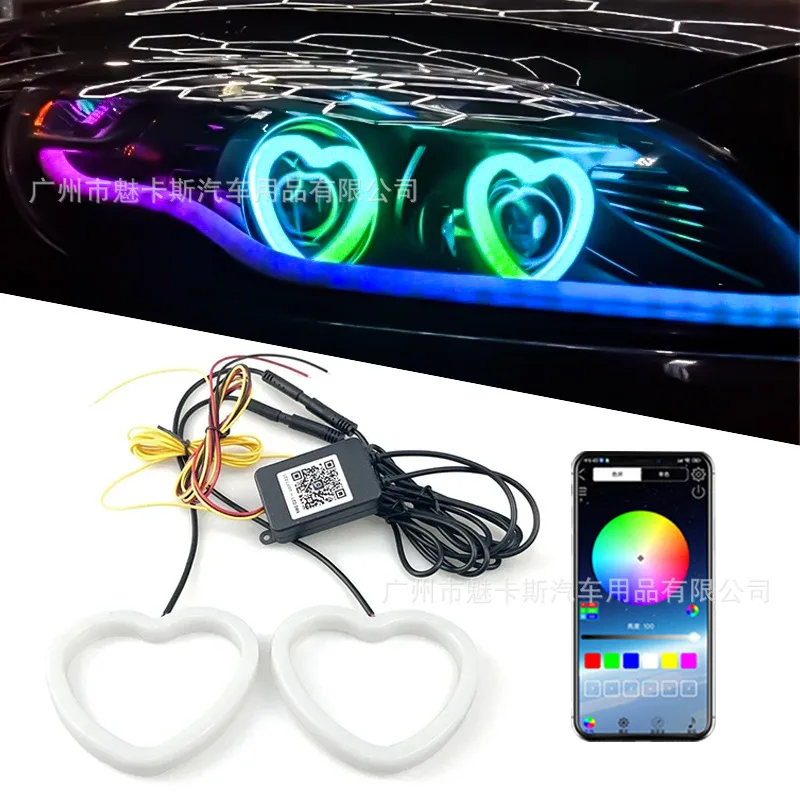 Car modification, color changing LED angel eyes, APP control, color changing daytime running lights, large light circle, univers
Car modification, color changing LED angel eyes, APP control, color changing daytime running lights, large light circle, univers