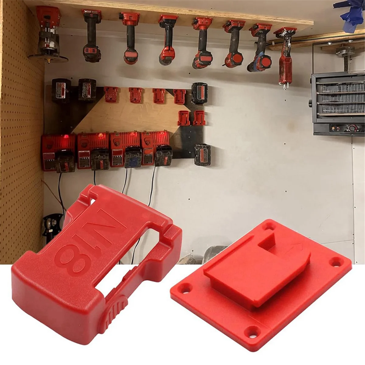 ONCE для держателей инструментов для аккумуляторов 18 В, держатели для аккумуляторов, настенное крепление, красная дрель, держатель M8 с винтами
ONCE для держателей инструментов для аккумуляторов 18 В, держатели для аккумуляторов, настенное крепление, красная дрель, держатель M8 с винтами