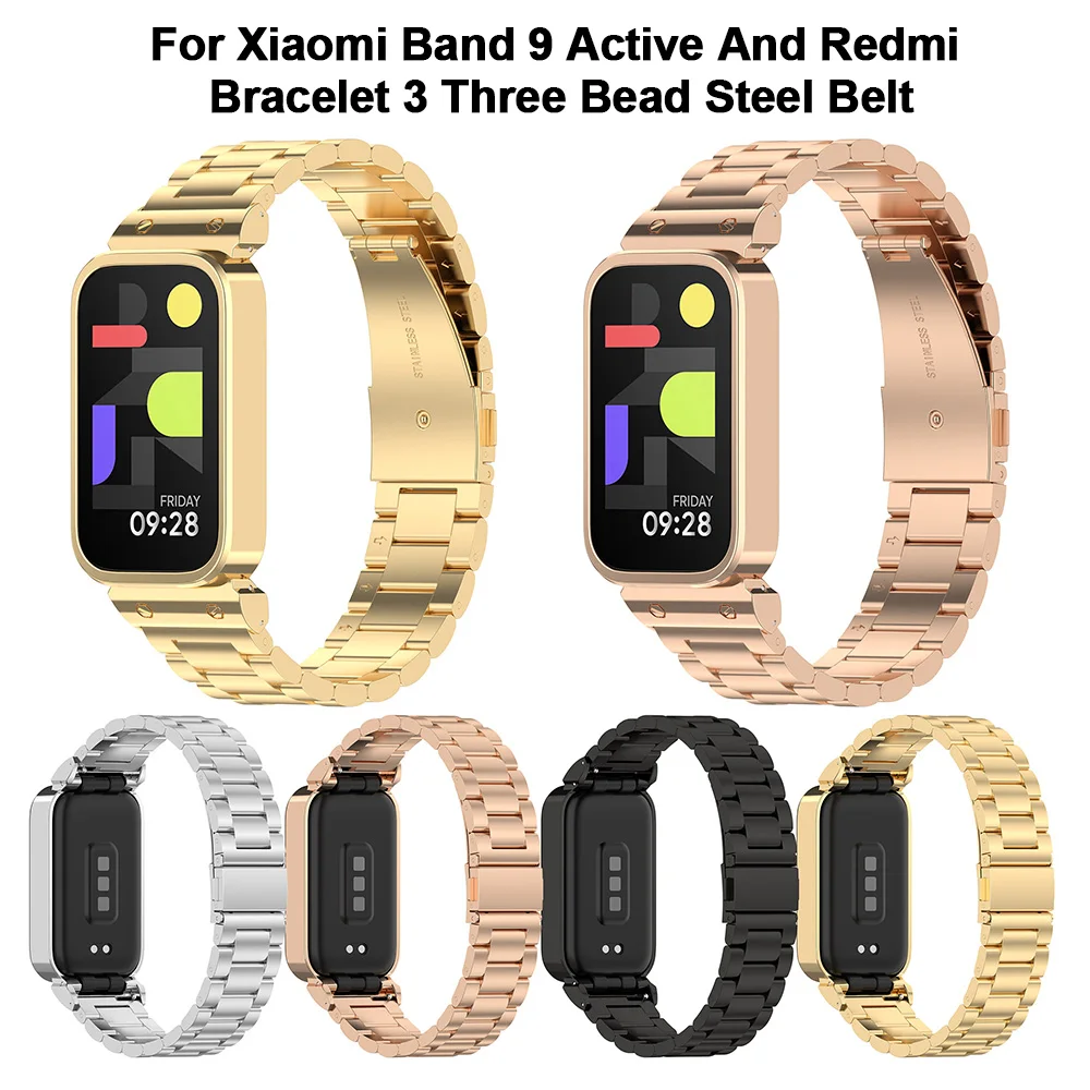 Mi Band 9 Active Strap Smart Bracelet Metal Stainless Steel Replacement Wrist Band For Xiaomi Mi Band 9 Active Watchband
Mi Band 9 Active Strap Smart Bracelet Metal Stainless Steel Replacement Wrist Band For Xiaomi Mi Band 9 Active Watchband