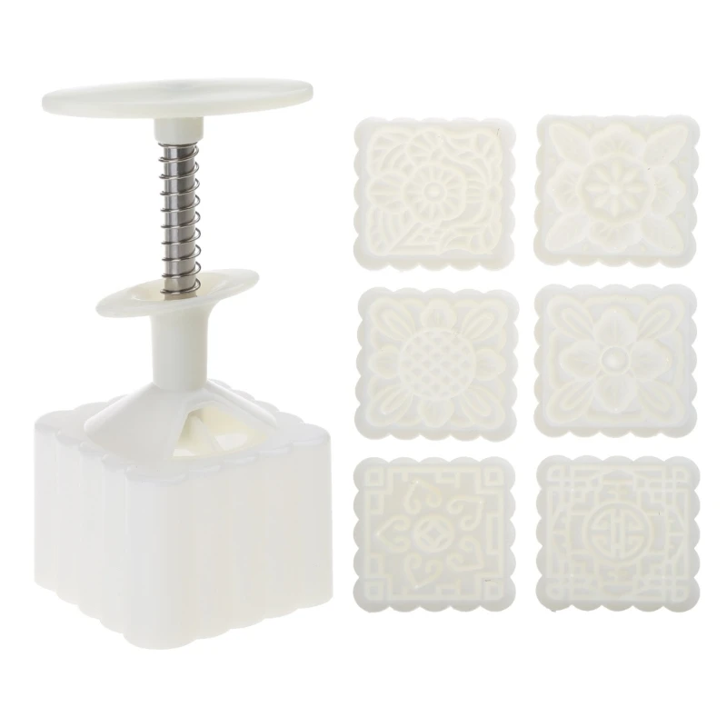 Plastic Mooncake Mold 100g Flower Square Stamps Biscuit Cookie Cutter Mould DIY Baking Tool for Mid-Autumn Festival
Plastic Mooncake Mold 100g Flower Square Stamps Biscuit Cookie Cutter Mould DIY Baking Tool for Mid-Autumn Festival