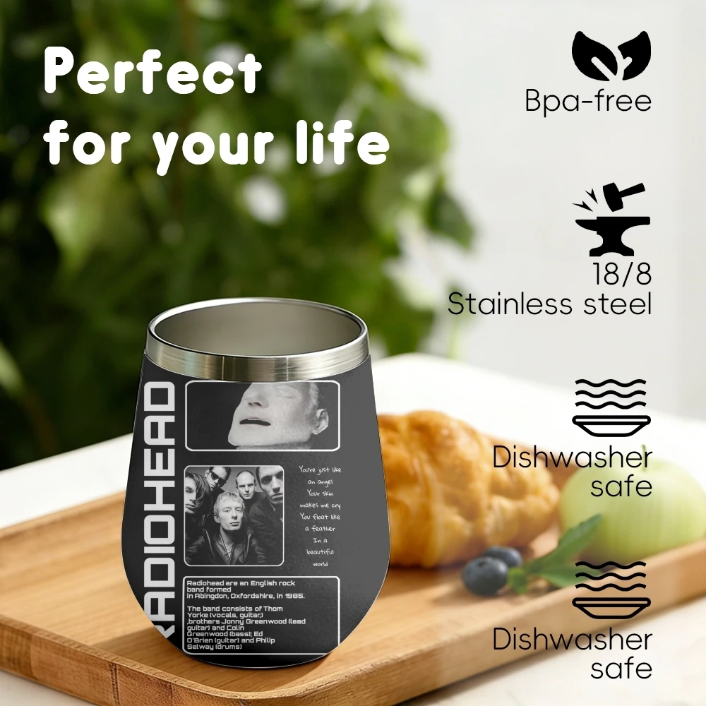 Rock Band R-Radiohead Vacuum Flasks 12oz Insulated Wine Tumbler Vacuum Coffee Mug Egg Shape Thermos Cup
Rock Band R-Radiohead Vacuum Flasks 12oz Insulated Wine Tumbler Vacuum Coffee Mug Egg Shape Thermos Cup