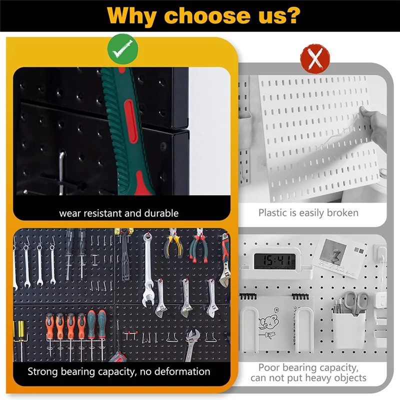 A74E-Garage Tool Storage Wall Panel, Perforated Nail Board For Enhanced Warehouse Organization
A74E-Garage Tool Storage Wall Panel, Perforated Nail Board For Enhanced Warehouse Organization