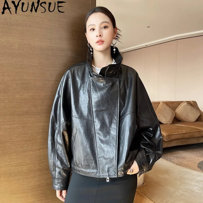AYUNSUE Real Leather Jacket Woman Oil Wax Cowhide Coat for Women Fashion Autumn Clothes 2026 Motocycle Jackets Дубленка Женская
AYUNSUE Real Leather Jacket Woman Oil Wax Cowhide Coat for Women Fashion Autumn Clothes 2026 Motocycle Jackets Дубленка Женская