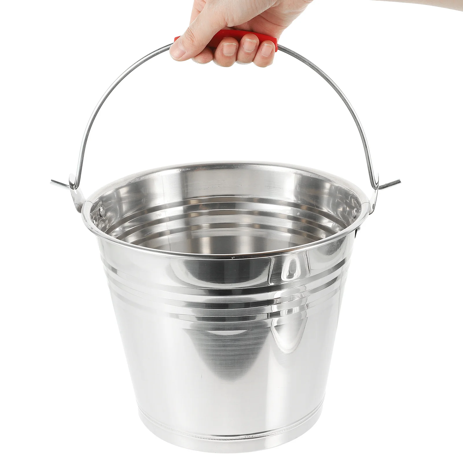 1Pcs Stainless Steel Bucket Large Volume Thickened Household Water Bucket Milk Pail Ice Container Multi-Purpose
1Pcs Stainless Steel Bucket Large Volume Thickened Household Water Bucket Milk Pail Ice Container Multi-Purpose
