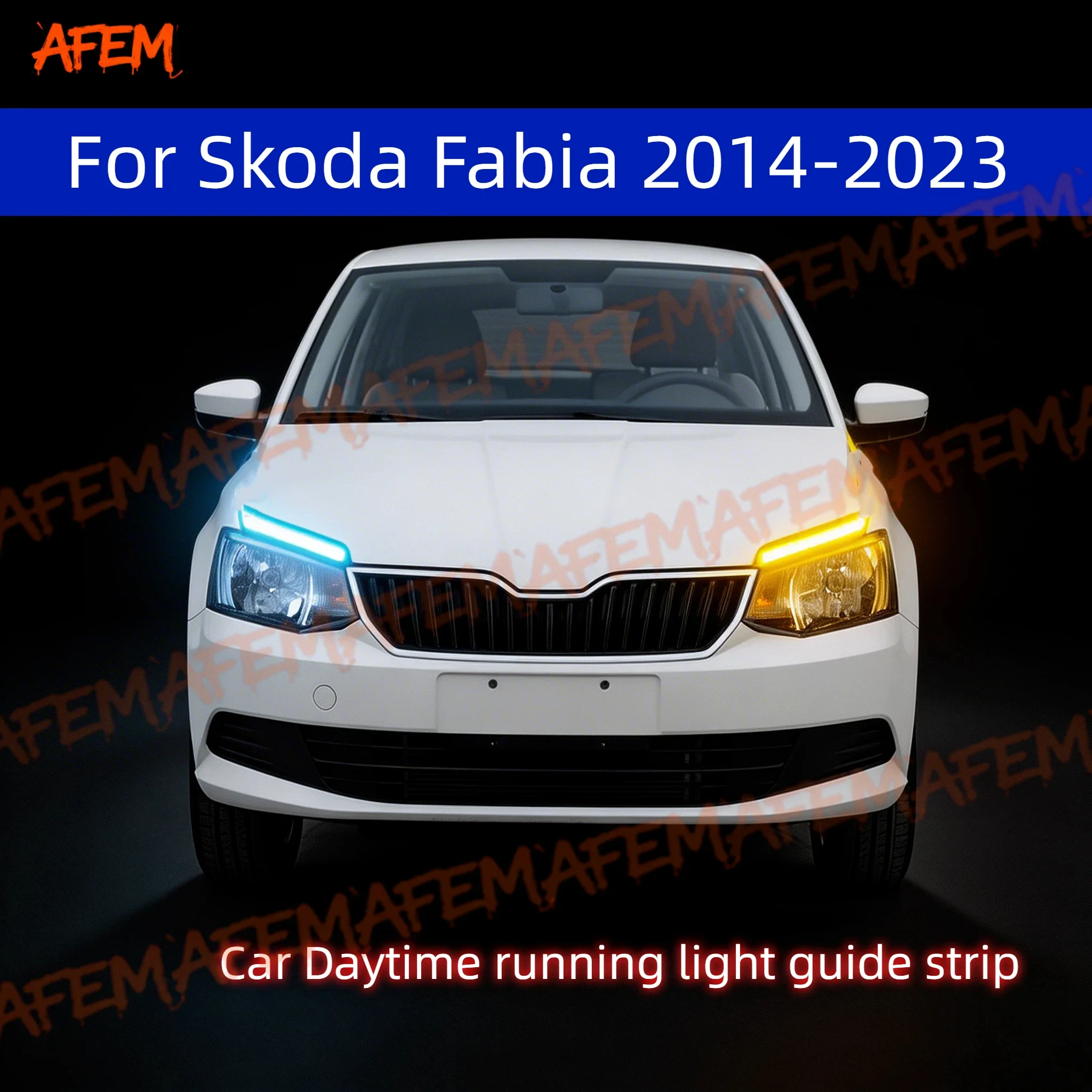 2Pcs 12V Led Guide Strip Headlight For Car Daytime Running Lights Turn Signal DRL Car Modification For Skoda Fabia 2014-2023
2Pcs 12V Led Guide Strip Headlight For Car Daytime Running Lights Turn Signal DRL Car Modification For Skoda Fabia 2014-2023