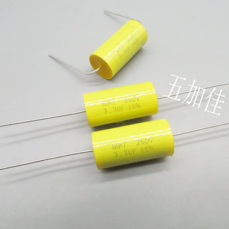 10-100pcs MKT 250V3.3UF 335J250V fever axial frequency division non-polar polyester film capacitor
10-100pcs MKT 250V3.3UF 335J250V fever axial frequency division non-polar polyester film capacitor