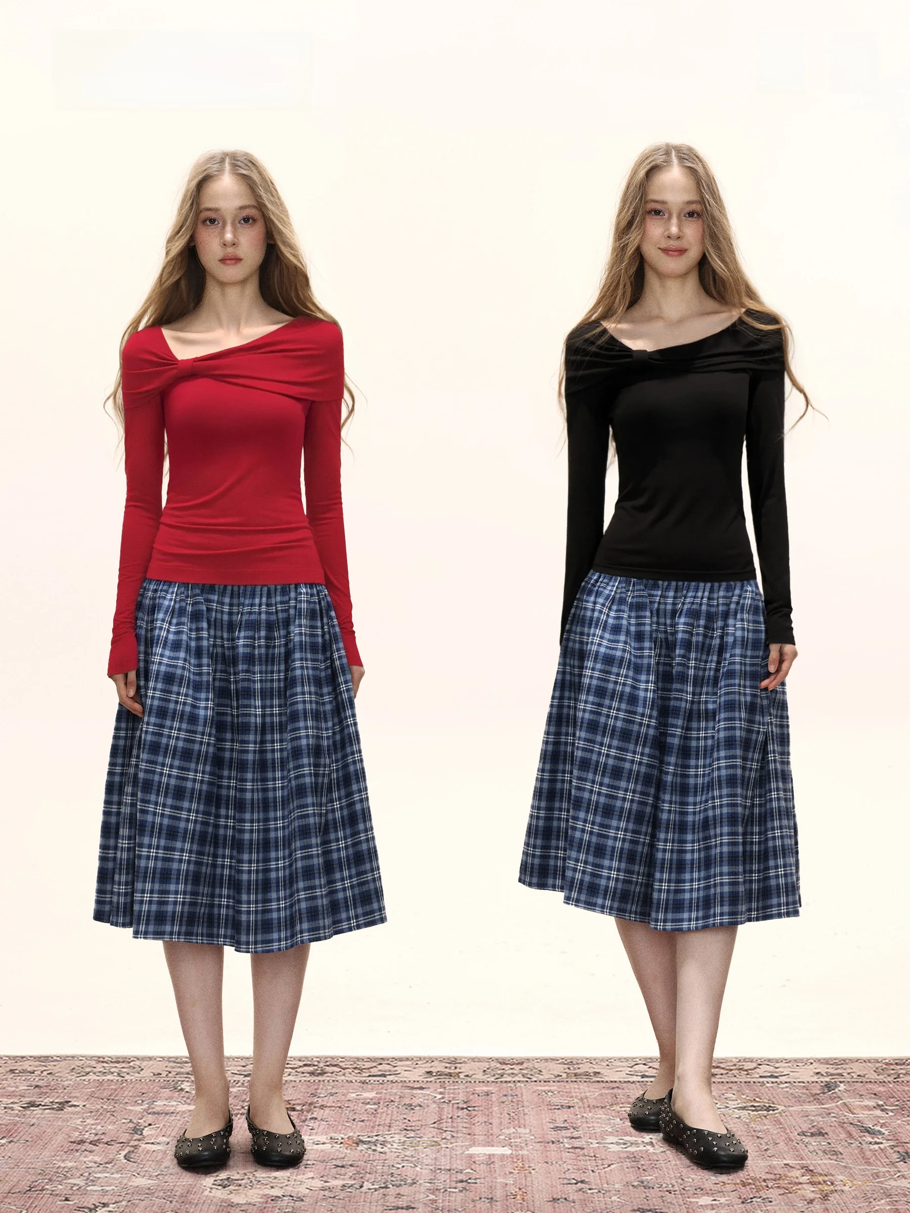 Pure Desire Shoulder Bared Slim Fit T-Shirt Women's Autumn Hot Girl Red Oblique Collar Inner Wear Pleated Slimming Effect
Pure Desire Shoulder Bared Slim Fit T-Shirt Women's Autumn Hot Girl Red Oblique Collar Inner Wear Pleated Slimming Effect