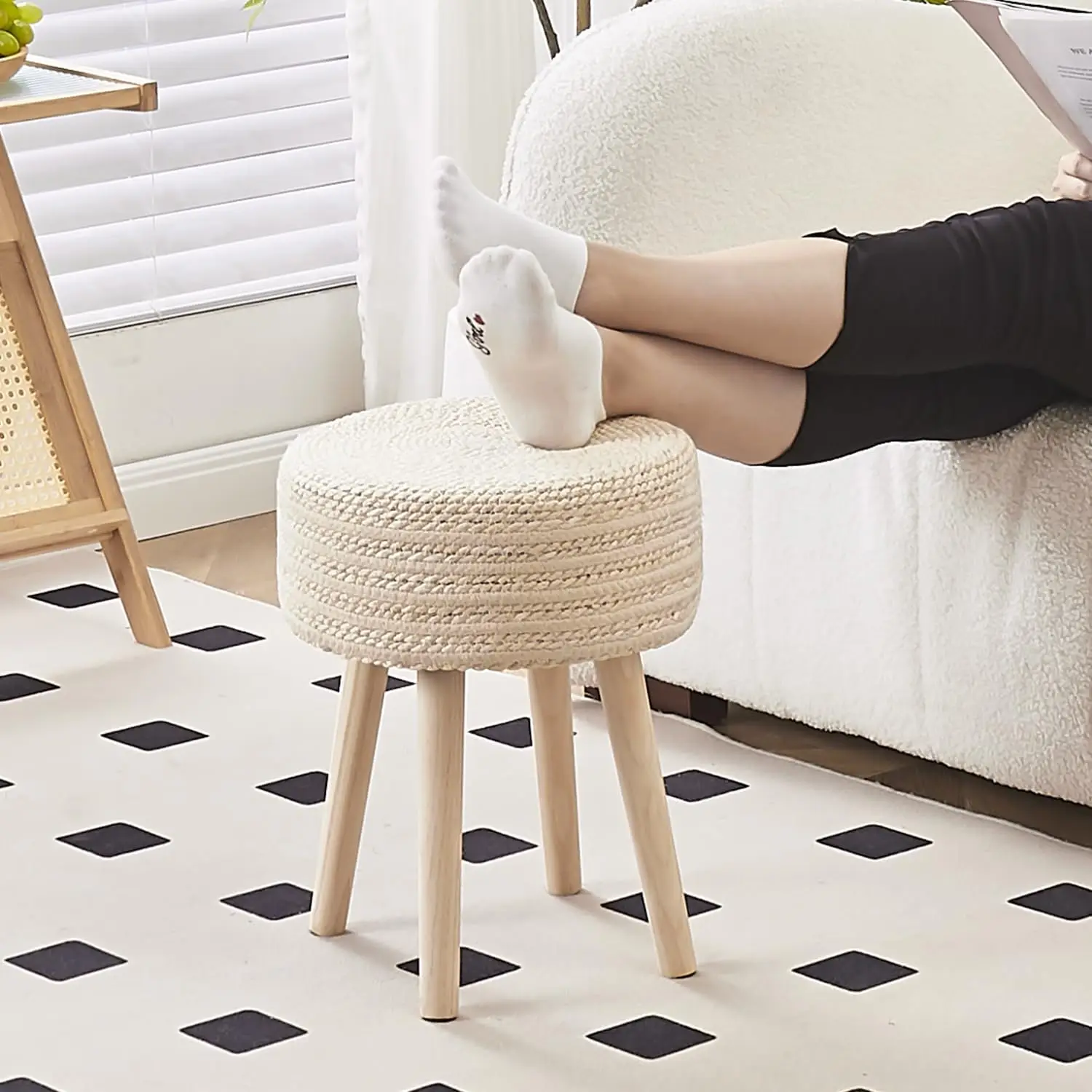Cpintltr Round Ottoman Footstool Natural Seagrass Foot Stool Pouf Ottomans With Solid Wood Legs Hand Weave Hyacinth Footrest
Cpintltr Round Ottoman Footstool Natural Seagrass Foot Stool Pouf Ottomans With Solid Wood Legs Hand Weave Hyacinth Footrest