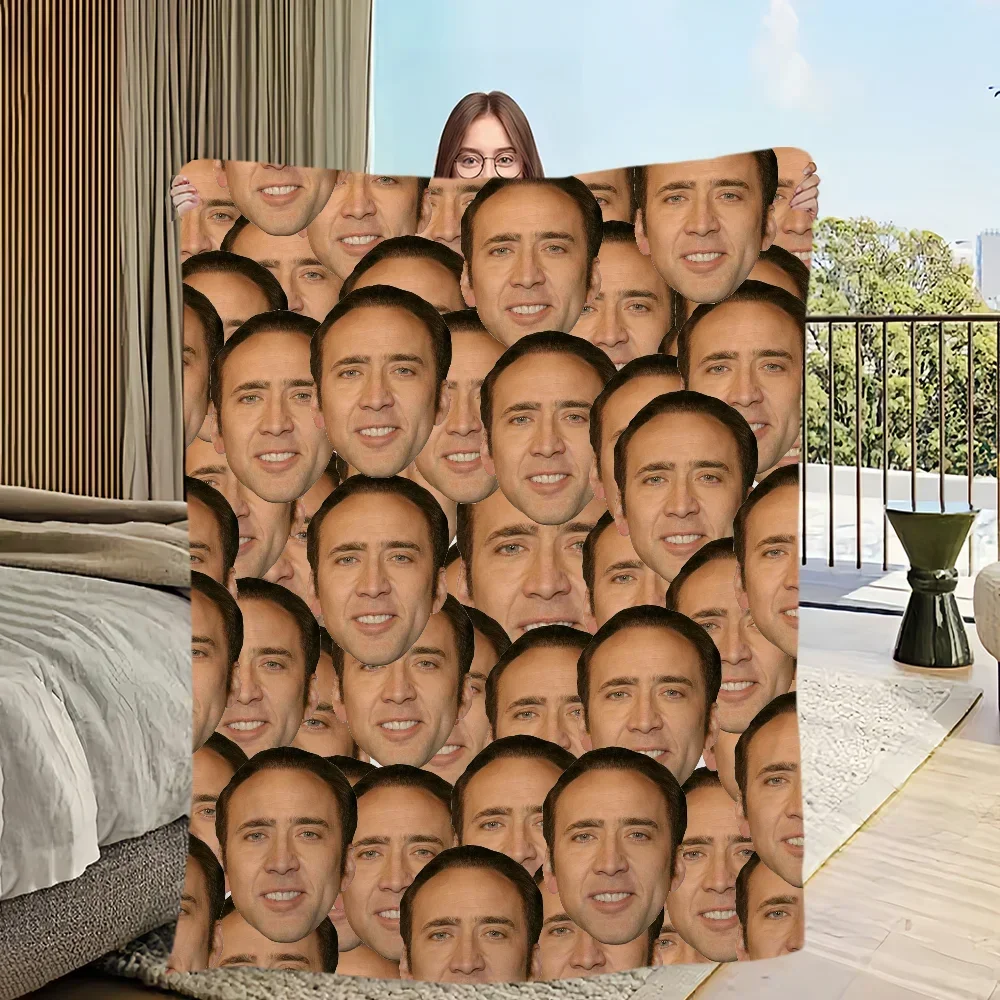 Surprising Nicolas Cage Throw Blanket Soft Comfortable for Living Room Bedroom Office Perfect Birthday Gift for Kids and Adults
Surprising Nicolas Cage Throw Blanket Soft Comfortable for Living Room Bedroom Office Perfect Birthday Gift for Kids and Adults