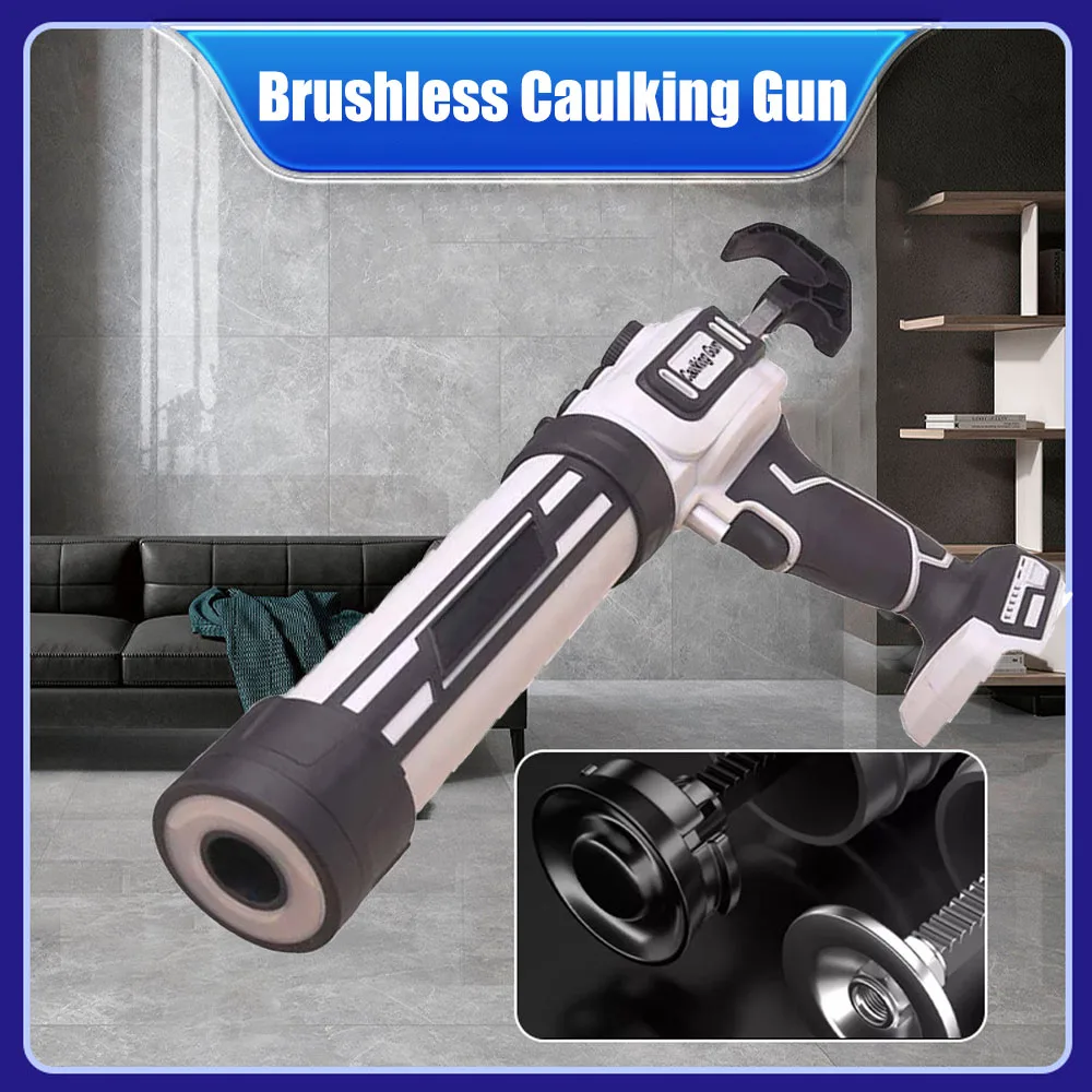 Brushless Caulking Gun 10oz/300ml Cordless Electric Silicone Gun Stepless Speed Control for Makita 18V Battery (No Battery)
Brushless Caulking Gun 10oz/300ml Cordless Electric Silicone Gun Stepless Speed Control for Makita 18V Battery (No Battery)
