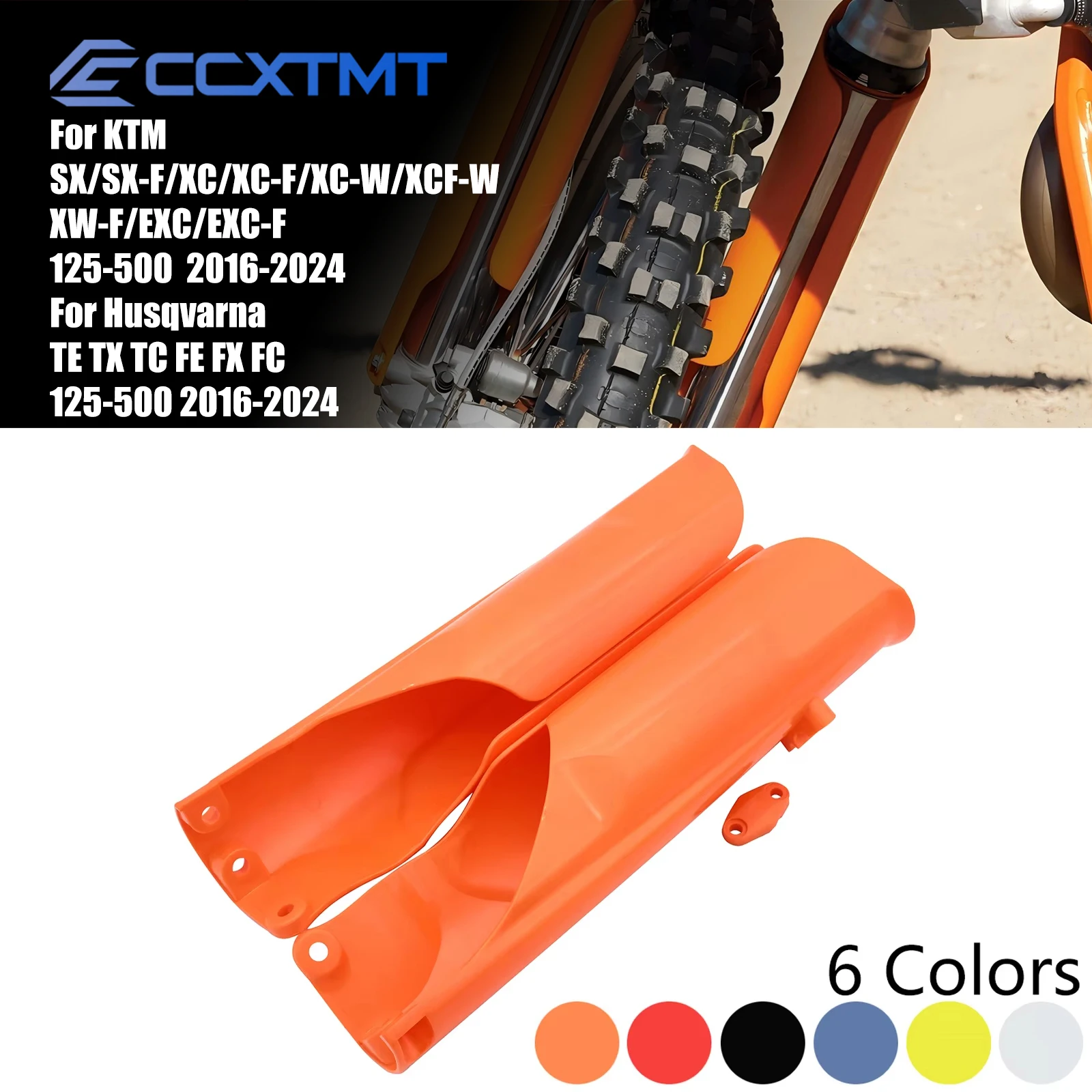Motocross Front Fork Protector Covers Fork Guards For KTM XCW EXC EXCF SX SXF XC XCF 125 200 250 300 400 450 500 350 2016-2024
Motocross Front Fork Protector Covers Fork Guards For KTM XCW EXC EXCF SX SXF XC XCF 125 200 250 300 400 450 500 350 2016-2024