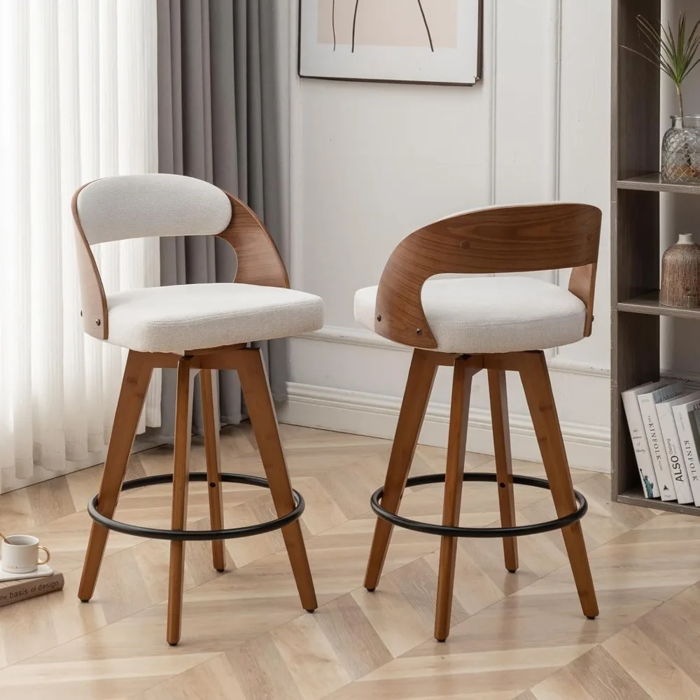 Barstools Set of 2,Counter Height Bar Stools for Kitchen Island,26.8 Inch Modern Upholstered Bar Chair, Swivel Counter Stools wi
Barstools Set of 2,Counter Height Bar Stools for Kitchen Island,26.8 Inch Modern Upholstered Bar Chair, Swivel Counter Stools wi