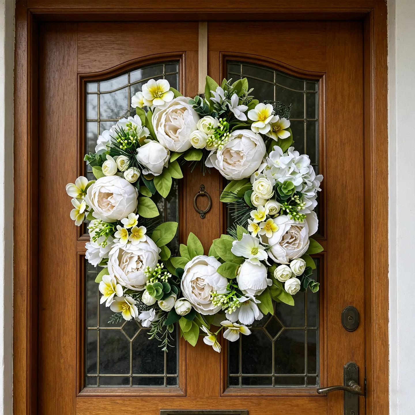 Artificial peony wreath - wedding & holiday decor, front door & home floral arrangement
Artificial peony wreath - wedding & holiday decor, front door & home floral arrangement