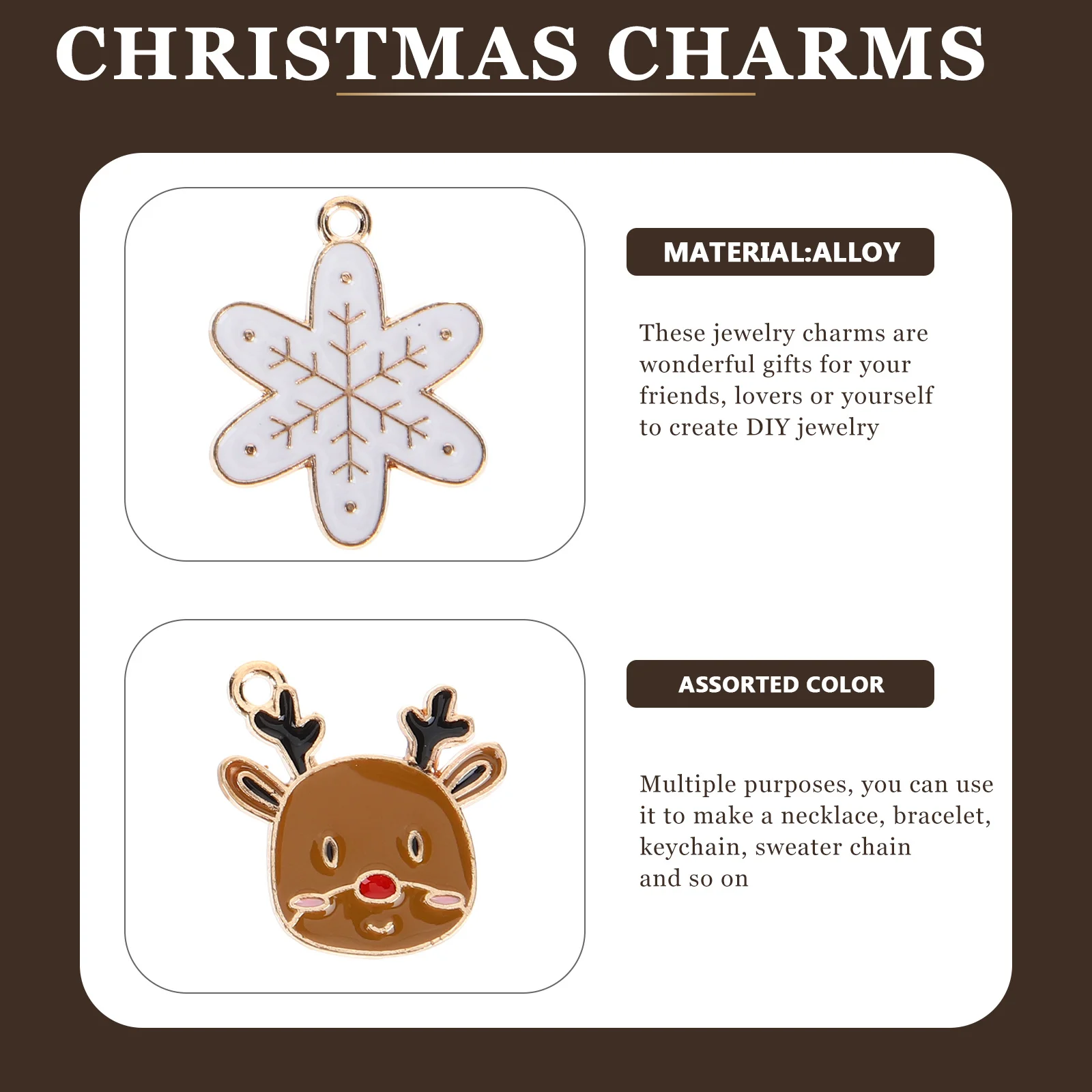 1Set Christmas Alloy Jewelry Charms Pendant DIY Supplies Necklace Bracelet Keychain Decoration Christmas Charms
1Set Christmas Alloy Jewelry Charms Pendant DIY Supplies Necklace Bracelet Keychain Decoration Christmas Charms