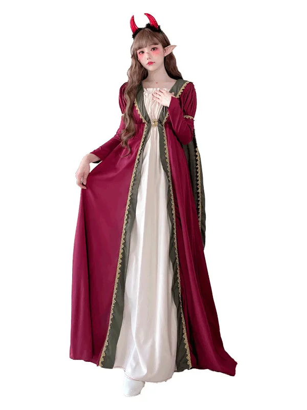 Halloween Witch Costume Long Sleeve Dress Women's Gothic Devil Girl Robe Stage Performance Clothing Chinese Manufacturer
Halloween Witch Costume Long Sleeve Dress Women's Gothic Devil Girl Robe Stage Performance Clothing Chinese Manufacturer