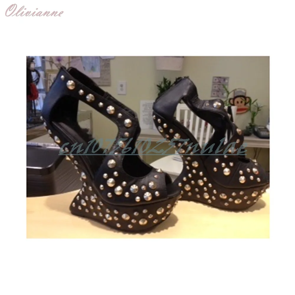Sexy Round Rivets Cross Tied Hollow Sandals Strange Style High Heel Open Toe Back Zipper Party 2025 New Women Shoes Para Mujere
Sexy Round Rivets Cross Tied Hollow Sandals Strange Style High Heel Open Toe Back Zipper Party 2025 New Women Shoes Para Mujere