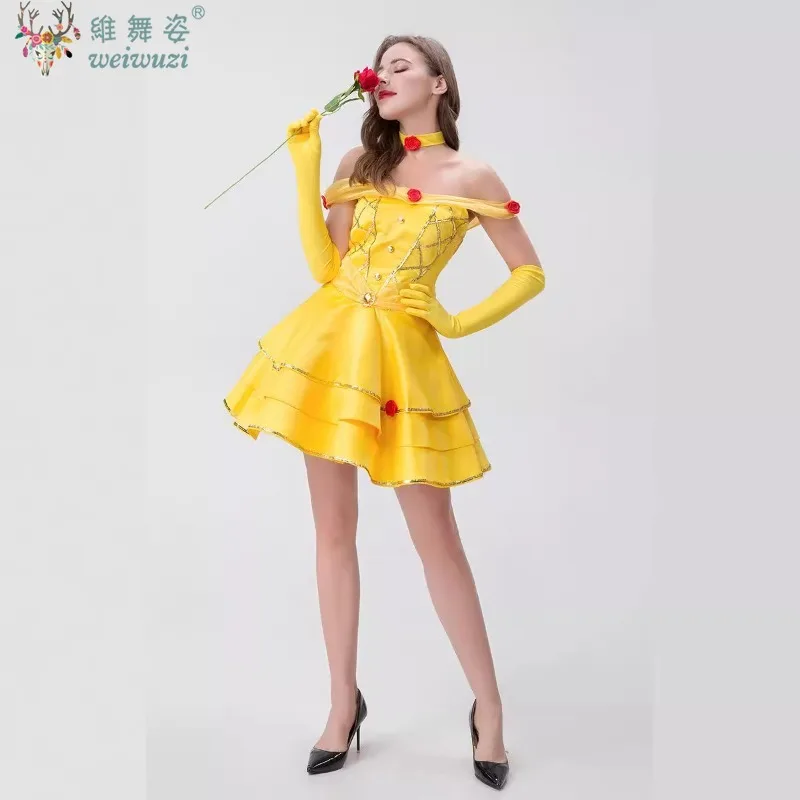 Halloween Costume Princess Yellow Dress Cosplay Costume Anime Beast Princess Beauty Stage Perfermance Fancy Costume Cartoon Tale
Halloween Costume Princess Yellow Dress Cosplay Costume Anime Beast Princess Beauty Stage Perfermance Fancy Costume Cartoon Tale