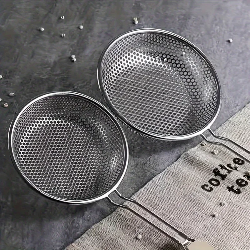Stainless Steel Colander with Wooden Handle - Fine Mesh Skimmer Spoon for Cooking, Food Prep Grease Filtering for Pasta Noodles
Stainless Steel Colander with Wooden Handle - Fine Mesh Skimmer Spoon for Cooking, Food Prep Grease Filtering for Pasta Noodles