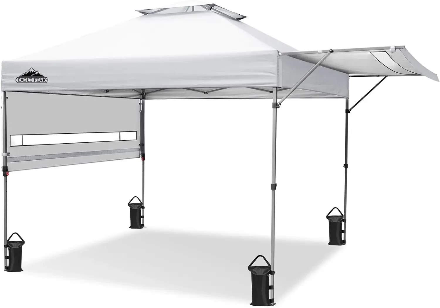 17x10 Pop up Gazebo Canopy Tent Outdoor Instant Canopy Shelter with Adjustable Dual Half Awnings (White)
17x10 Pop up Gazebo Canopy Tent Outdoor Instant Canopy Shelter with Adjustable Dual Half Awnings (White)