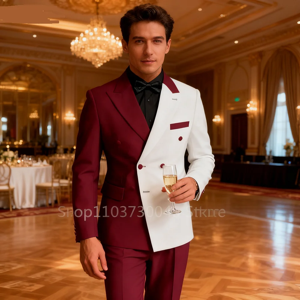 Slim Fit Wedding Tuxedo for Men Peak Lapel Double Breasted Blazer Suit Formal Business Groomsmen Smoking Outfit Wedding Attire
Slim Fit Wedding Tuxedo for Men Peak Lapel Double Breasted Blazer Suit Formal Business Groomsmen Smoking Outfit Wedding Attire