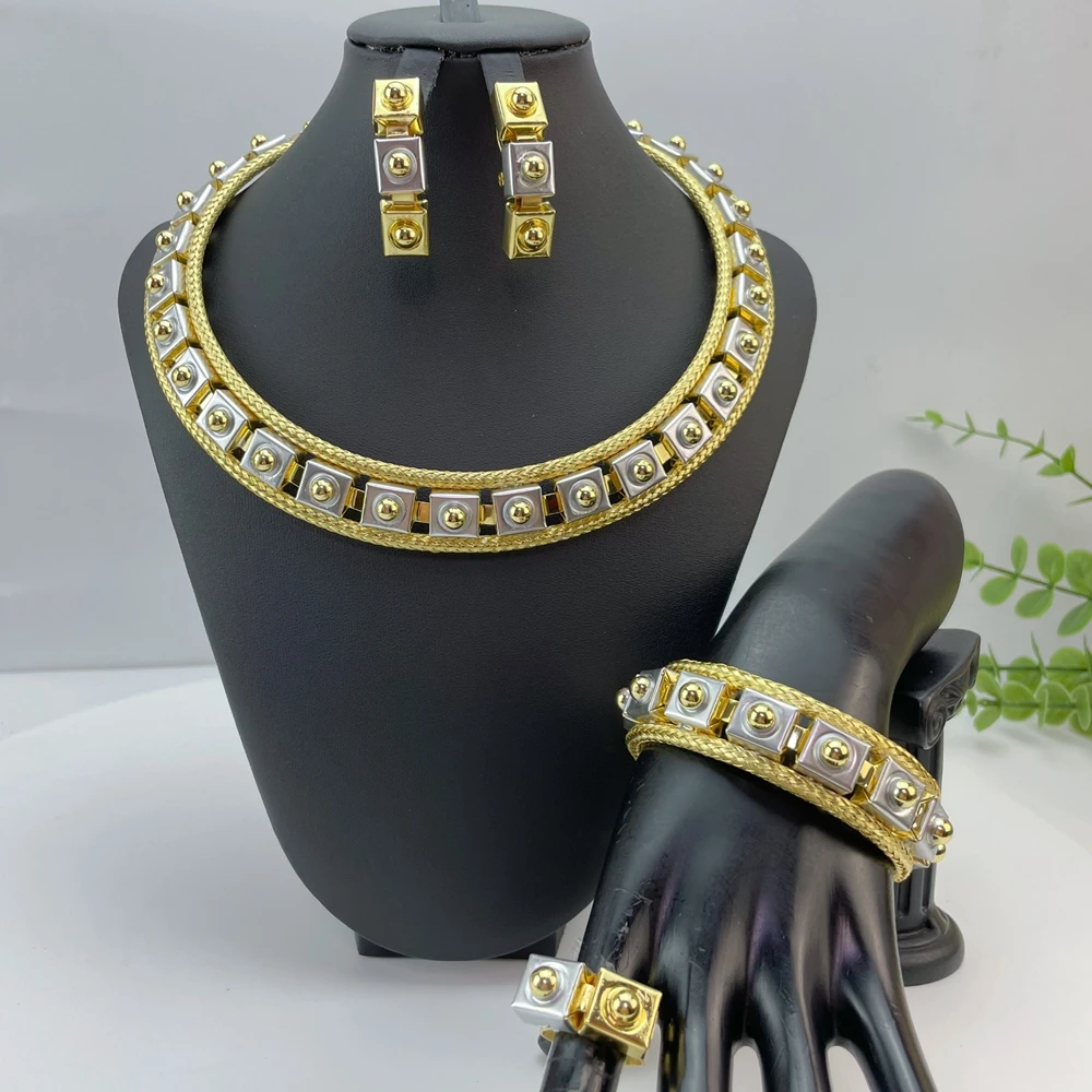 Brazilian Simple Style Necklace Luxury Quality African Bride Jewelry Set For Women Party Gifts FHK29110
Brazilian Simple Style Necklace Luxury Quality African Bride Jewelry Set For Women Party Gifts FHK29110