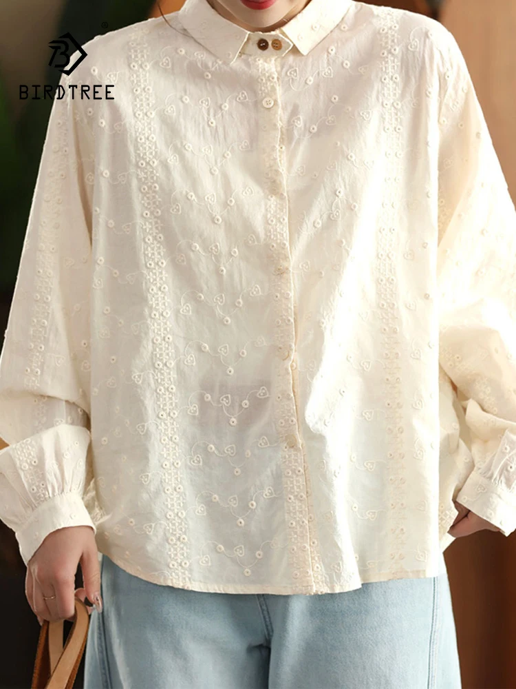 New 2025 Autumn Cotton Long Sleeve Shirt, Women Turn-down Collar Embroidery, Mori Girl Versatile Commute Loose Blouse T56755CC
New 2025 Autumn Cotton Long Sleeve Shirt, Women Turn-down Collar Embroidery, Mori Girl Versatile Commute Loose Blouse T56755CC