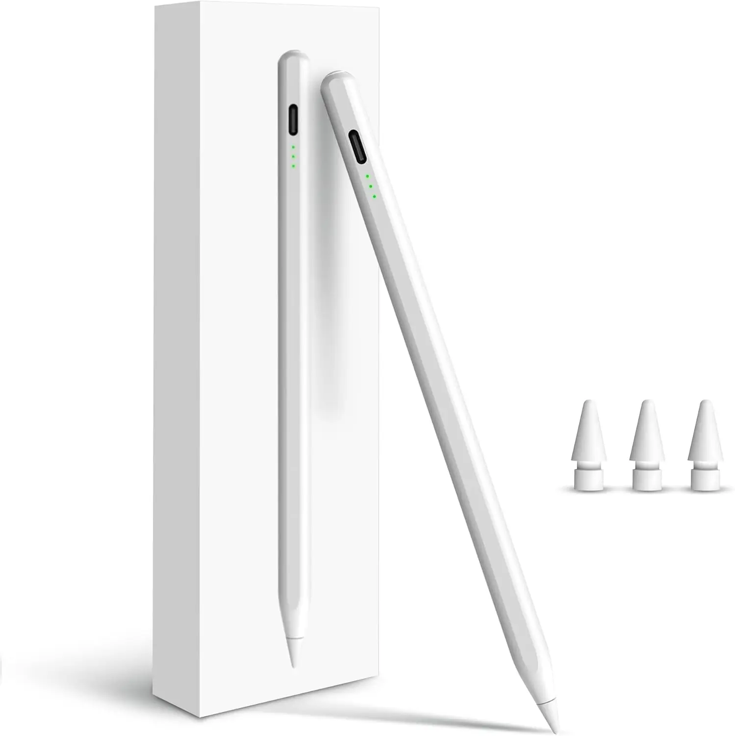 Fast Charge Stylus Pen for iPad 2018-2026, Tilt & Palm Rejection, Type-C, 9H Battery
Fast Charge Stylus Pen for iPad 2018-2026, Tilt & Palm Rejection, Type-C, 9H Battery